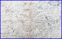 1628 Gerard Mercator Antique Map of The Burgundy Region of France