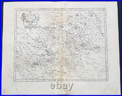 1628 Gerard Mercator Antique Map of the Berry Province of central France