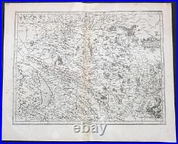 1628 Gerard Mercator Antique Map the Franche Comte de Bourgogne Region of France