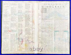 1676 John Speed Antique Map of County of Midlesex Views London & Westminster