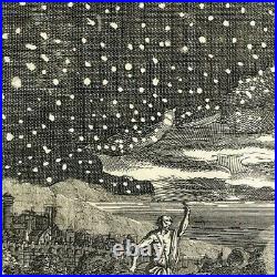 1683 Milky Way Mallet Map original 17th century celestial night sky
