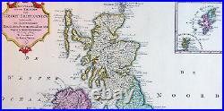 1750 Isaac Tirion Large Antique Map of Great Britain & Ireland