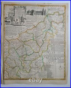 1764 ACCURATE MAP OF THE COUNTY OF NORTHAMPTON antique 17.5 x 21.5 18th CENTURY