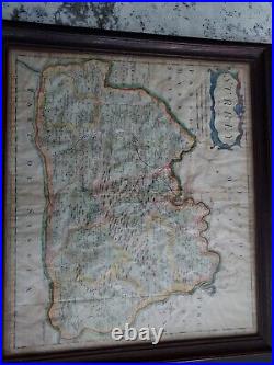 17th century Map Of Surrey By Robert Morden