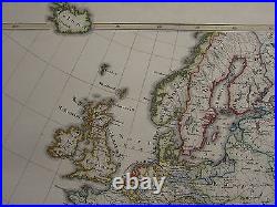 1846 SPRUNER ANTIQUE HISTORICAL MAP EUROPE 18th CENTURY BRITISH ISLES SWEDEN