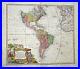 AMERICA 1746 HAAS / HOMANN HEIRS LARGE ANTIQUE ENGRAVED MAP 18th CENTURY