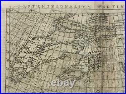 ARCTIC ICELAND SCANDINAVIA 1574 RUSCELLI PTOLEMY 16e CENTURY UNUSUAL ANTIQUE MAP