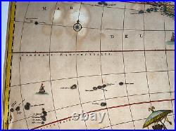 America 1658 Nicolas Visscher Large Antique Map First State 17th Century