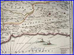 Andalucia Spain 1642 Willem Blaeu Large Antique Map 17th Century