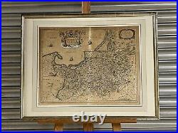 Antique 17th Century Blaeu Prussia Map