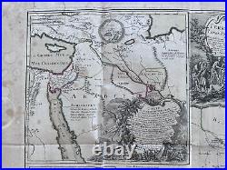 Antique 19th century Map Chanaan Terre Promise Abraham 1778