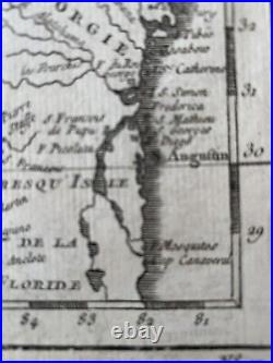 Antique Map Carte De La Lousiane et Pays Voifins 1757