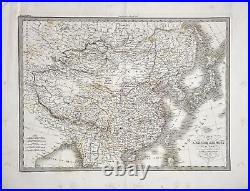 Antique Map of East Asia China Japan 19th Century Korea Central Asia