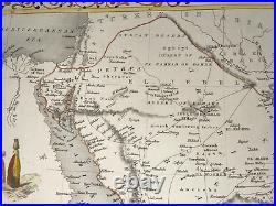 Arabia 1851 John Tallis 19th Century Decorative Antique Engraved Map