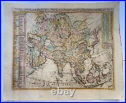 Asia 1719 Henri Chatelain Very Large Antique Map 18th Century