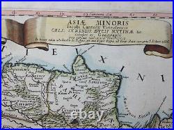 Asia Minor Turkey Cyprus 1686 Giacomo Rossi Large Antique Map 17th Century