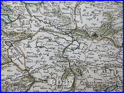 Asia Minor Turkey Cyprus 1686 Giacomo Rossi Large Antique Map 17th Century