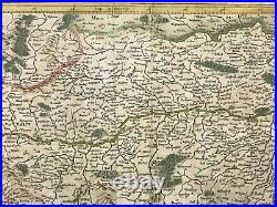 Austria 1628 Gerard Mercator/jodocus Hondius Large Antique Map 17th Century
