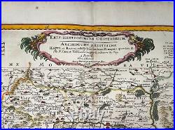 Austria 1657 Sanson D'abbeville Large Antique Map 17th Century