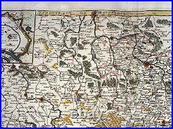 Bohemia Silesia Moravia 1757 Le Rouge Large Unusual Antique Map 18th Century