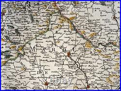 Bohemia Silesia Moravia 1757 Le Rouge Large Unusual Antique Map 18th Century