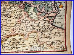 Bologna Ferrare Romagna Italy 1705 Nicolas De Fer Antique Map 18th Century