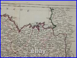 Bretagne Brittany Bonne 1777 Santini / Remondini Large Antique Map 18th Century