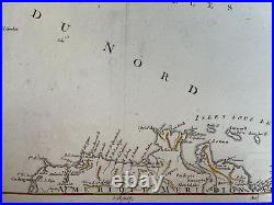 CARIBBEAN c. 1750 ROBERT DE VAUGONDY LARGE ANTIQUE MAP 18TH CENTURY