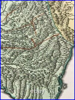 CORSICA FRANCE 1735 by HOMANN HRS LARGE NICE ANTIQUE MAP 18e CENTURY