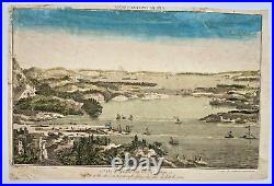 Constantinople Turkey 1750 Large Antique Optical View 18th Century