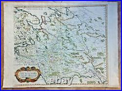 ETAT DU CZAR RUSSIA POLAND c. 1646 NICOLAS SANSON LARGE ANTIQUE MAP 17TH CENTURY