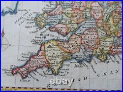 England & Wales London Cardiff Manchester York c. 1770-80 Conder engraved map