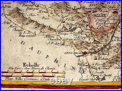 Estats De Savoye France Italy 1705 Nicolas De Fer Antique Map 18th Century