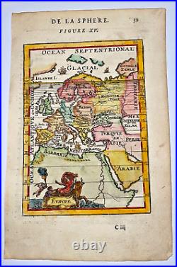 Europe 1683 Alain Manesson Mallet Antique Engraved Map 17th Century
