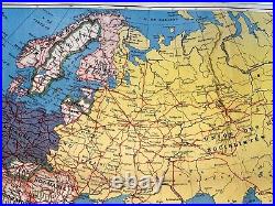 Europe In 1939 World War II Blondel La Rougery Large Original Map 20th Century