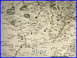 France Isle De France Paris 1651 Nicolas Sanson Large Antique Map 17th Century