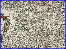 Germany 1756 Robert De Vaugondy Large Antique Map 18th Century
