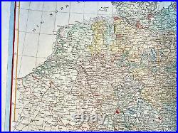 Germany 1819 Johanes Walch Large Antique Map 19th Century
