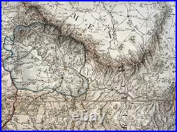Germany Bavaria Post Karte 1810 A. Von Coulon Very Large Antique Engraved Map