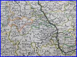 Germany Duchy Of Cleves 1648 Nicolas Sanson Large Antique Map 17th Century