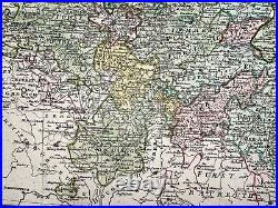 Germany Southern Saxony 1783 Homann Hrs Large Antique Map 18th Century