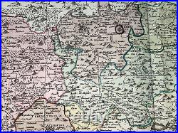 Germany Thuringia 1738 Homann Hrs Large Antique Map 18th Century
