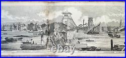 Grand Panorama Of London And The River Thames 1849 218 X 5,9 Inches