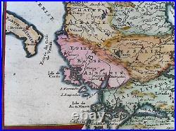 Greece Dated 1705 Nicolas De Fer Antique Engraved Map 18th Century