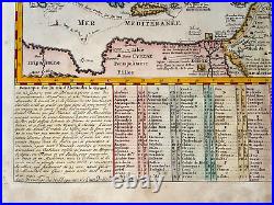 Greek Empire 1720 Henri Chatelain Very Large Antique Map 18th Century