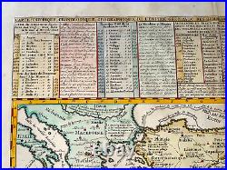 Greek Empire 1720 Henri Chatelain Very Large Antique Map 18th Century
