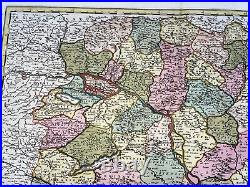 Hungary 1680 Frederik De Wit Unusual Large Antique Map 17th Century