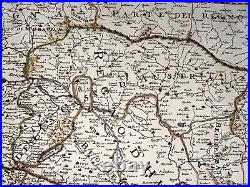 Hungary Balkans 1683 Giacomo Rossi Unusual Large Antique Map 17th Century