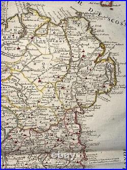 IRELAND c. 1690 J-B NOLIN VERY LARGE ANTIQUE MAP 17TH CENTURY