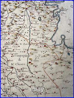ITALY BRESCE 1777 P. SANTINI 18th CENTURY LARGE ANTIQUE ENGRAVED MAP